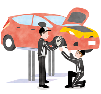 プロがしっかり、点検整備を実施します！